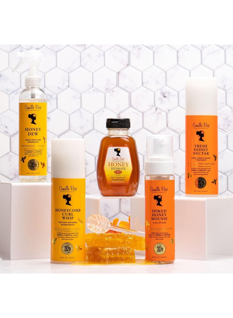 Camille Rose Honeycomb Curl Whip Texture-Defining Hair Styling Cream, with Honey and Nettle Root to Reduce Frizz, Nourish, and Add Shine, 12 fl oz - Image 4